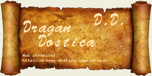 Dragan Dostica vizit kartica
